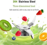 Load image into Gallery viewer, Mini Blender Fruit Mixer Machine Portable Electric Juicer grinder Cup 380ML Personal Blender Smoothie Maker USB Rechargeable (Multicolour) - Gardino
