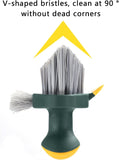 Load image into Gallery viewer, Grout Cleaner Brush 4-in-1 with Squeegee – Multifunctional V-Shape Gap Scrub Brush for Crevice, Corner, Window, Sink, Kitchen, and Bathroom Cleaning Gardino