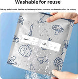 Load image into Gallery viewer, 10 PCS Reusable Aluminum Food Storage Bags | Stand-Up Foil Zip Lock Pouches | Leakproof &amp; Resealable Fresh-Keeping Bags for Vegetables, Fruits, Snacks &amp; Meat