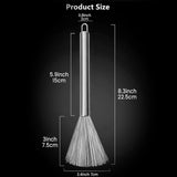 Load image into Gallery viewer, Steel Scrubber Brush with Handle for Kitchen, Pan, Pot, Wok, and Dishes Cleaning Gardino