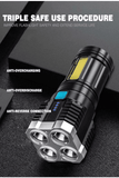 Load image into Gallery viewer, Gardino 2in1 OSL+COB LED Torch Rechargeable Flashlight 4 Modes Long Range 5W Power Light with Charging Indicator - Gardino