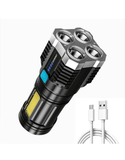 Load image into Gallery viewer, Gardino 2in1 OSL+COB LED Torch Rechargeable Flashlight 4 Modes Long Range 5W Power Light with Charging Indicator - Gardino