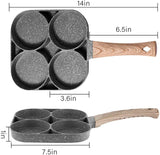 Load image into Gallery viewer, Non-Stick Frying Pan with 4 Hole | 7.5 IN Pancake Pan | Fried Egg &amp; Burger Pan | Multi-Purpose Breakfast Cooking Pan (Multicolor) Gardino