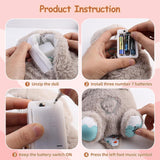 Load image into Gallery viewer, Baby Sound Machine Soothe Breathing Otter, Sensory Details Music Lights Rhythmic Breathing Motion Musical Baby Toy Plush for Newborns Gardino