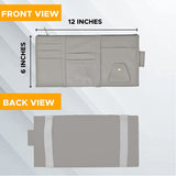 Load image into Gallery viewer, Multi-Function Car Space Sun Visor Organizer Hanging Phone Storage Pouch Holde (Grey) Gardino