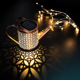Load image into Gallery viewer, Solar Lights Outdoor Decorative, Solar Lantern Outdoor Hanging Waterproof Hollowed-Out Design, Decorative Retro Metal Solar Light with Hook Gardino