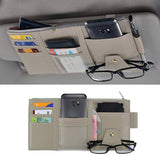 Load image into Gallery viewer, Multi-Function Car Space Sun Visor Organizer Hanging Phone Storage Pouch Holde (Grey) Gardino