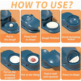 Load image into Gallery viewer, 2-in-1 Dumpling Maker, Ghughra &amp; Momos Mould Machine with Skin Press, Kitchen Tool for Gujiya and Puri Gardino