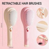 Load image into Gallery viewer, Retractable Hair Brush with Self-Cleaning Bristles - Ergonomic Handle, Anti-Static, Telescopic Design for All Hair Types and Wigs, One-Click Cleaning Hair Comb for Women and Men Gardino