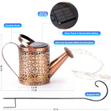 Load image into Gallery viewer, Solar Lights Outdoor Decorative, Solar Lantern Outdoor Hanging Waterproof Hollowed-Out Design, Decorative Retro Metal Solar Light with Hook Gardino