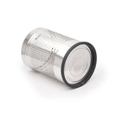 Load image into Gallery viewer, Stainless Steel 202 Perforated Design Open Top Dustbin - 25L | 10Inch (H) x 7 Inch (W)  Silver Trash Can with Anti-skid Base | For Bathroom, Bedroom, Kitchen &amp; Toilet or Commercial Use Gardino