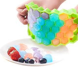 Load image into Gallery viewer, Silicone Honeycomb Ice Cube Tray, 37 Cavity Reusable Mould for Freezer and Baking Gardino