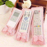 Load image into Gallery viewer, 3Pc Remote Cover Set – Bow Knot Dust Covers for TV, AC, DTH, D2H, and More Gardino