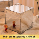 Load image into Gallery viewer, GARDINO Infinity Mirror Tulip Cube LED Lamp - 20 LED Flower Lights, Dual-Purpose Tabletop &amp; Mirror Decor Gardino