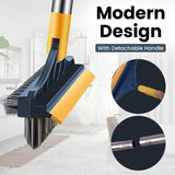 Load image into Gallery viewer, 2-in-1 Bathroom Cleaning Brush with Floor Scrubber &amp; Wiper 120 Rotating Head Long Handle Perfect for Cleaning Hard Floors - Gardino