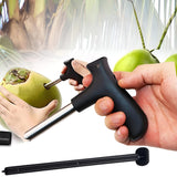 Load image into Gallery viewer, Coconut Opener - Stainless Steel Coconut Drill Cutter | Easy Coconut Cracking Tool for Fresh Coconut Water with Cleaning Stick (1PC) Gardino