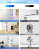 Load image into Gallery viewer, Double-Ended Spray cooler – USB Rechargeable, 3-Speed Oscillating Fan with Remote, LED Light &amp; Ice Cooling 4000mAh Gardino