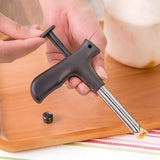Load image into Gallery viewer, Coconut Opener - Stainless Steel Coconut Drill Cutter | Easy Coconut Cracking Tool for Fresh Coconut Water with Cleaning Stick (1PC) Gardino