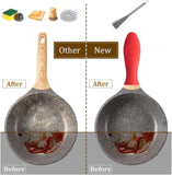Load image into Gallery viewer, Steel Scrubber Brush with Handle for Kitchen, Pan, Pot, Wok, and Dishes Cleaning Gardino
