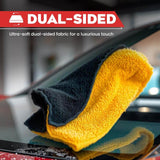 Load image into Gallery viewer, Microfiber Double-Layered Cleaning Cloth 40x40 cm – Extra Thick for Car, Bike, Auto Interiors &amp; Exteriors - Gardino