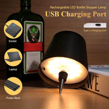 Load image into Gallery viewer, Wireless Bottle Lamp – 3-Color Rechargeable Touch Light for Bedroom, Bar &amp; Outdoor Decor - Gardino