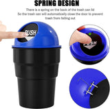 Load image into Gallery viewer, Portable Mini Car Dustbin/Trash Bin – Compact Car Garbage Can for Cup Holder, Travel &amp; Storage (Black) Gardino
