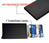 Load image into Gallery viewer, Black RFID Blocking Aluminium Pop-Up Card Holder – Secure Debit/Credit/ATM Wallet for Men &amp; Women Gardino