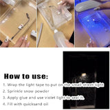 Load image into Gallery viewer, Street Light Snow Globe Handmade DIY Kit – Night Light with Snowflake Lamp, Bedroom &amp; Desktop Decor Gardino