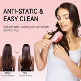 Load image into Gallery viewer, Retractable Hair Brush with Self-Cleaning Bristles - Ergonomic Handle, Anti-Static, Telescopic Design for All Hair Types and Wigs, One-Click Cleaning Hair Comb for Women and Men Gardino