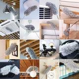 Load image into Gallery viewer, Microfiber Feather Duster Extendable Fan Cleaning Duster with 100 inches Expandable Pole Handle Washable Duster for High Ceiling Fans, Window Blinds, Furniture (Grey) - Gardino