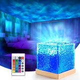 Load image into Gallery viewer, Gardino Ocean Wave, Romantic Warm Ocean Wave Water Night Light Projector 3D Water Wave Effect, Romantic LED Light Projector Projection Lamps - Gardino