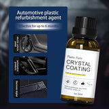 Load image into Gallery viewer, AutoGlow Crystal Coating for Car Plastic Parts with Applicator Sponge Plastic Renovation Coating Agent And Restorer for And Exterior (Pack of 2) Gardino