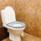 Load image into Gallery viewer, Washable Soft Warmer Toilet Seat Cover, Cushion Mat, and Lid Cover Pads | Stretchable, Easy Installation Toilet Seat Covers (Pack of 1) Gardino