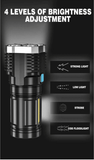 Load image into Gallery viewer, Gardino 2in1 OSL+COB LED Torch Rechargeable Flashlight 4 Modes Long Range 5W Power Light with Charging Indicator - Gardino