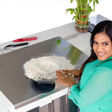 Load image into Gallery viewer, Stainless Steel Chopping Board (35x31cm) – Durable, Non-Slip, Easy-to-Clean Kitchen Prep Surface Gardino