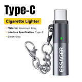 Load image into Gallery viewer, ESSAGER Type-C Electric Cigarette Lighter – Tungsten Wire Heating, Auto Shut-Off, Compact Aluminum Alloy USB-C Rechargeable Lighter