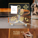 Load image into Gallery viewer, LED Acrylic Writing Board Table Lamp with Pen – 3D Light-Up Message Board for Kids, Gifts &amp; Home Office Decor - Gardino