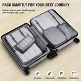 Load image into Gallery viewer, 7 Pcs Travel Organizer Pouch Set | Packing Cubes for Clothes, Shoes, Toiletries, and Cosmetics | Space-Saving Travel Bags for Organized Packing Gardino