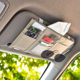 Load image into Gallery viewer, Multi-Function Car Space Sun Visor Organizer Hanging Phone Storage Pouch Holde (Grey) Gardino