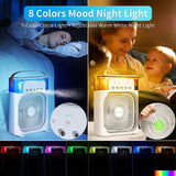 Load image into Gallery viewer, Portable Mini Air Conditioner – Quiet &amp; USB Powered Personal Cooler with 3 Smart Speeds, 360° Adjustable Airflow &amp; Timer for Home, Office &amp; More Gardino