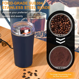Load image into Gallery viewer, Gardino Electric Coffee Grinder | 200W Stainless Steel Blades | Multifunctional &amp; Portable Grinder for Coffee Beans, Spices &amp; Nuts Gardino