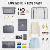 Load image into Gallery viewer, 7 Pcs Travel Organizer Pouch Set | Packing Cubes for Clothes, Shoes, Toiletries, and Cosmetics | Space-Saving Travel Bags for Organized Packing Gardino
