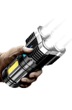 Load image into Gallery viewer, Gardino 2in1 OSL+COB LED Torch Rechargeable Flashlight 4 Modes Long Range 5W Power Light with Charging Indicator - Gardino