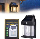 Load image into Gallery viewer, Solar Wall Lights Outdoor, Wireless Outdoor Solar Lamp Fixture, Solar Wall Lantern with 3 Modes &amp; Motion Sensor, Waterproof Exterior Lighting (Home Lamp 1 PCS ) - Gardino
