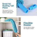 Load image into Gallery viewer, Foldable Microfiber Fan Cleaning Duster Flexible Fan mop for Quick and Easy Cleaning of Home, Kitchen, Car, Ceiling, and Fan Dusting Brush with Long Rod, Multicolour - Gardino