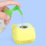 Load image into Gallery viewer, Cute Dog Bath Brush with Soap Dispenser | Soft Silicone Pet Grooming Tool - Gardino
