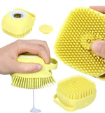 Load image into Gallery viewer, Cute Dog Bath Brush with Soap Dispenser | Soft Silicone Pet Grooming Tool - Gardino