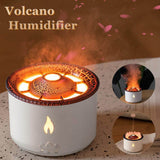 Load image into Gallery viewer, Ultrasonic Essential Oil Diffuser with Flame &amp; Volcano Effect - Remote Control, 2 Mist Modes, 2 Timer Settings, Auto Shut-Off - Aromatherapy Air Humidifier for Home, Office, Spa - Gardino