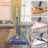 Load image into Gallery viewer, 360 Degree Rotatable Adjustable Triangle Cleaning Mop with Stainless Steel Long Handle Push-Pull Squeezing Cleaning Mop Dry &amp; Wet Mop Floor Windows Ceiling - Gardino