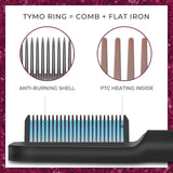 Load image into Gallery viewer, Hair Straightener, Hair Straightener Comb For Women &amp; Men, Hair Styler, Straightener Machine Brush/Ptc Heating Electric Straightener With 5 Temperature - Gardino